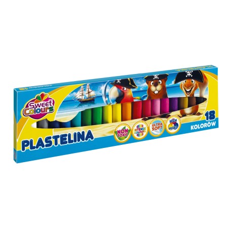 Plastelina 18 Kolorów Sweet Colours 90515 Koma-Plast