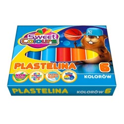 Plastelina 6 Kolorów Sweet Colours 01518 Koma-Plast