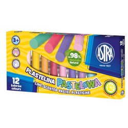 Plastelina 12 Kolorów Pastelowa O Zapachu Limonki Astra, 303114001
