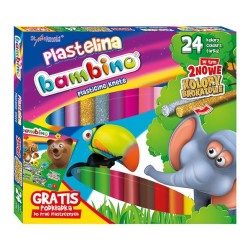 Plastelina Bambino 24 Kolorów Podkładka Gratis St.majewski