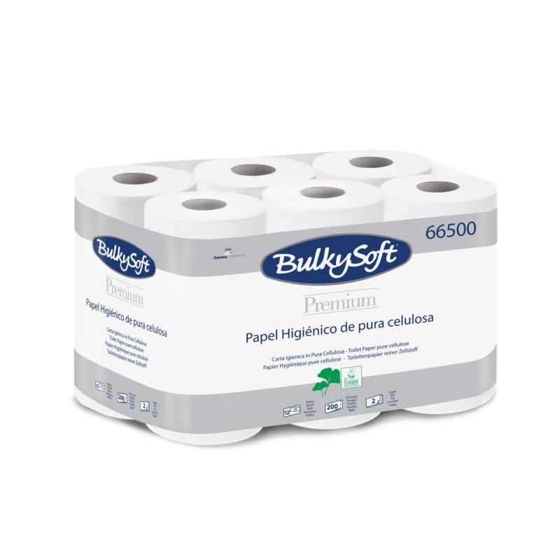 Papier Toaletowy 2W 24M (96 Rolek) Bulkysoft Premium Celuloza 66500