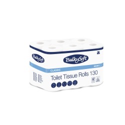 Papier Toaletowy (12Rolek) Biały, Celuloza, 2W, 14,3M, Classic, 66991 Bulkysoft