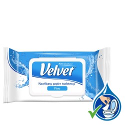 Papier Toaletowy Velvet Nawilżany (42) Pure Bezzapachowy