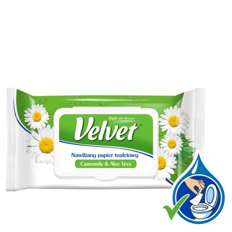 Papier Toaletowy Velvet Nawilżany (42) Rumiankowy