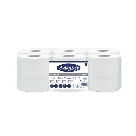 Papier Toaletowy Mini Jumbo 2W 145M (12 Rolek) Bulkysoft Premium Celuloza 65908