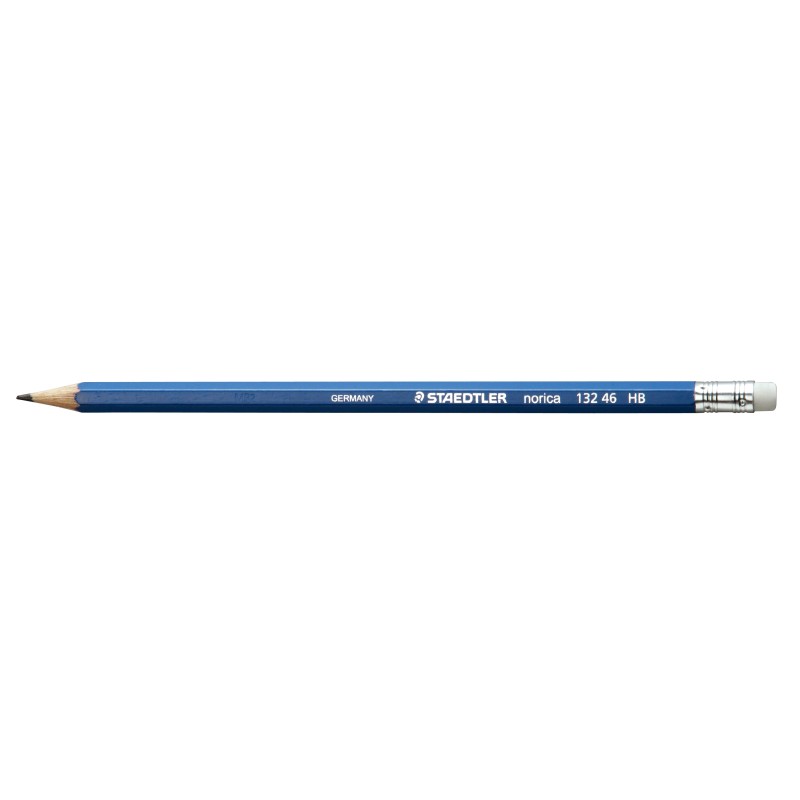 Ołówek Norica, Szeciokątny, Z Gumką, Tw. Hb, Staedtler S 132 46-Hb