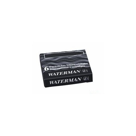 Naboje International (6 Szt) Czarny S0110940 Waterman