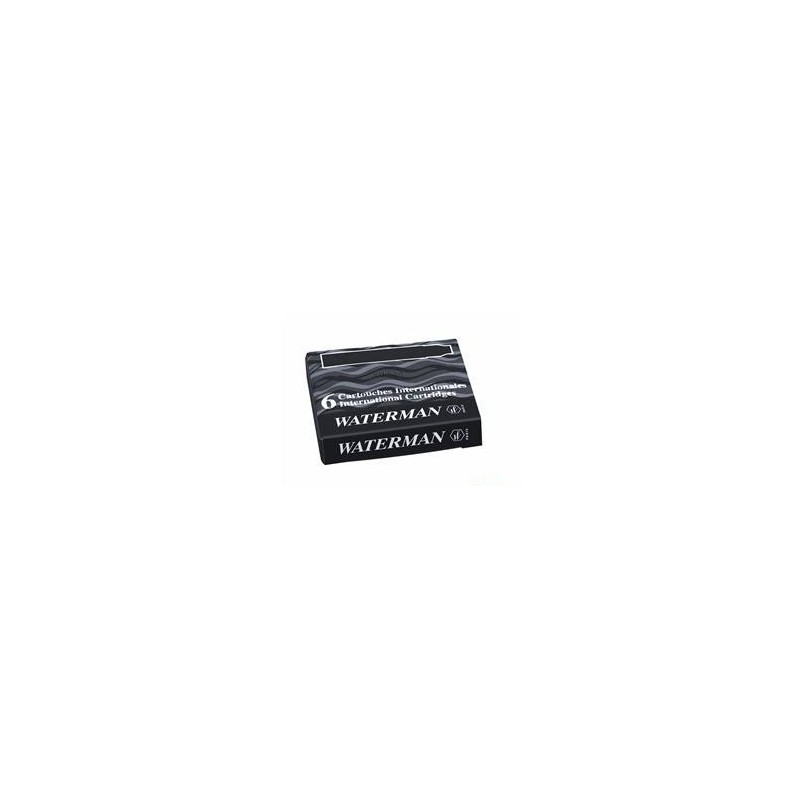 Naboje International (6 Szt) Czarny S0110940 Waterman