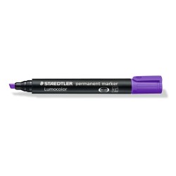 Marker Lumocolor, Wodoodporny, Ścięty, Fioletowy, Staedtler S 350-6