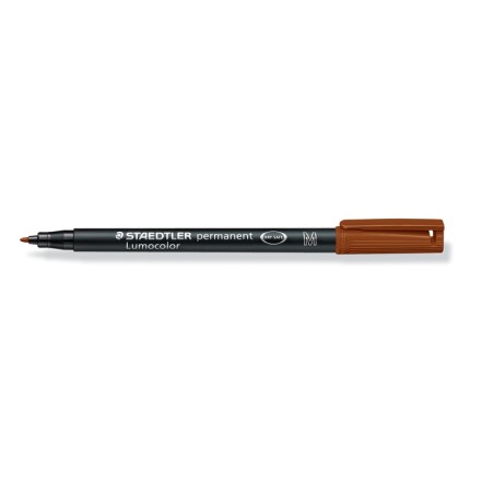 Foliopis Lumocolor, M, Wodoodporny, Brązowy, Staedtler S 317-7