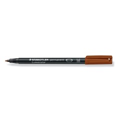 Foliopis Lumocolor, M, Wodoodporny, Brązowy, Staedtler S 317-7