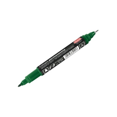 Pisak Do Cd, 2-Stronny, Końcówki Cienkie 0,5 I 0,8Mm, Zielony To-321 Toma