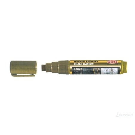 Marker Kredowy, Końcówka Ścięta 8Mm, 8G Tuszu Złoty To-291 Toma