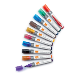 Markery Liquid Ink, Różne Kolory, 10 Szt 1915381 Nobo