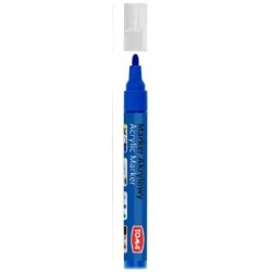 Marker Akrylowy, Fibrowa Końcówka Okrągła 2-5Mm,  Niebieski To-402 Toma