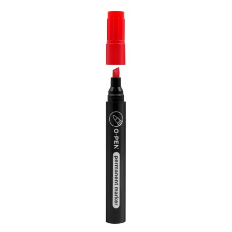 Marker Permanentny Ścięty G927C Czerwony Ama0927977 Open