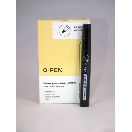 Marker Permanentny Okrągły G927B Czarny Ama0927915 Open