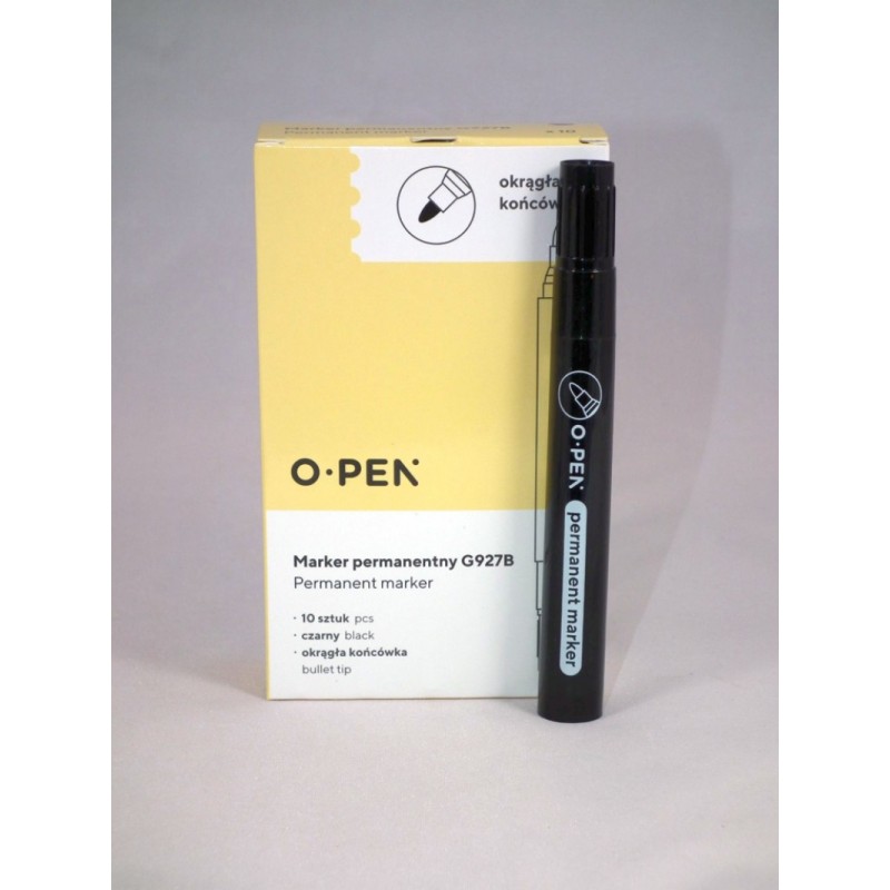 Marker Permanentny Okrągły G927B Czarny Ama0927915 Open