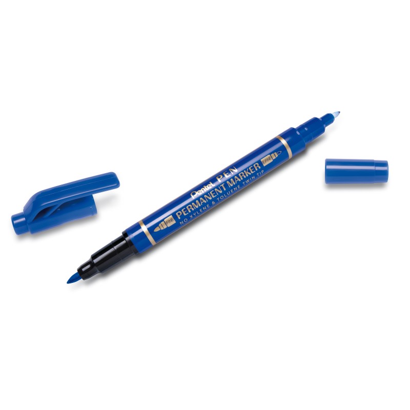 Foliopis Dwustronny N75W/C Niebieski Pentel N75W-C