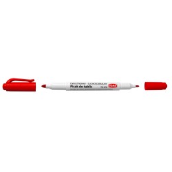Pisaki 2-Stronne Do Białych Tablic Toma, 2 Końcówki Cienkie 0,5 I 0,8Mm, Czerwony To-270 Toma