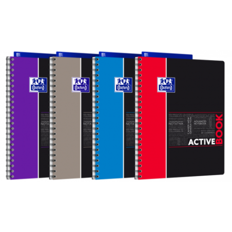 Kołonotatnik A4 80 Kartek, Kratka / Tagi, Student Activebook, Oxford, 400019520