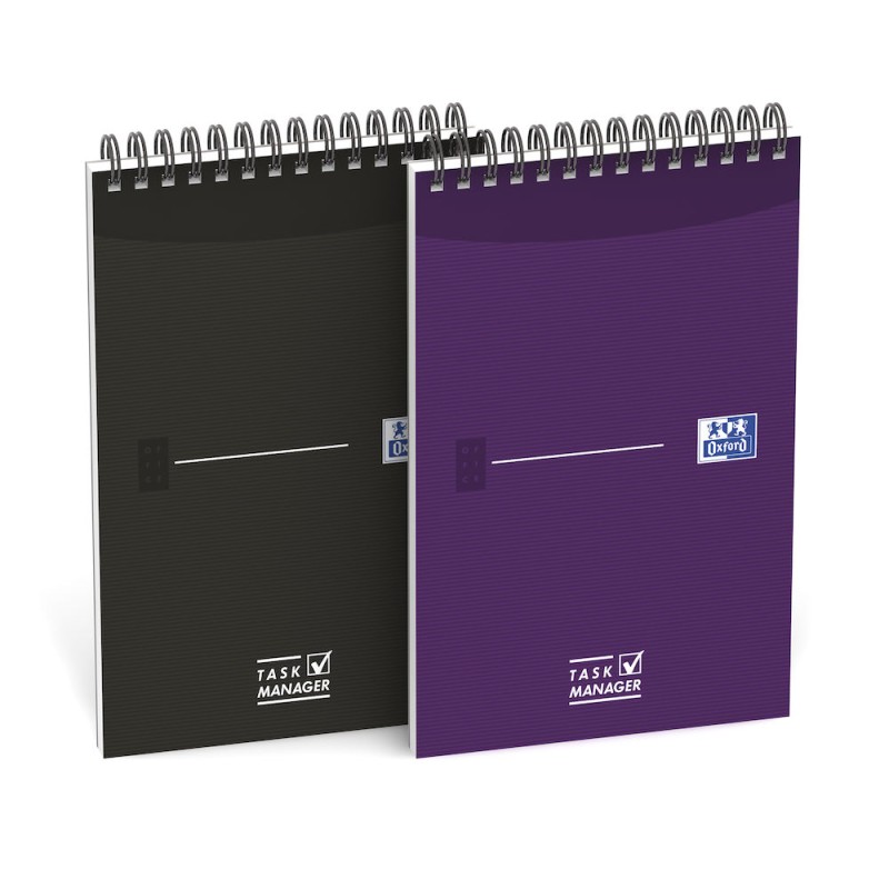 Blok Notatnikowy Oxford Task Manager A5, 70Kartek, Spirala U Góry, 400055727 (X)