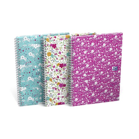 Kołonotatnik B5 60 Kartek Linia/Tagi Floral Oxford 400094959