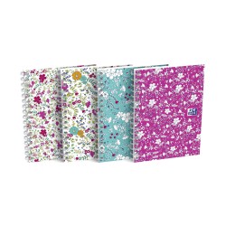 Kołonotatnik A6 50 Kartek Kratka Floral Oxford 400094826