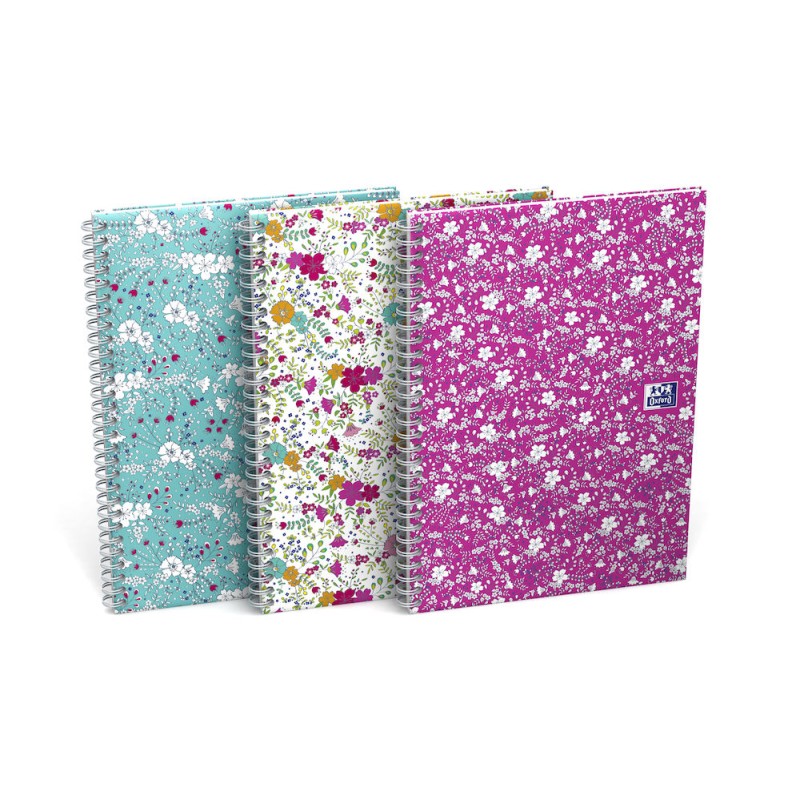 Kołonotatnik A5 60 Kartek Linia/Tagi Floral Oxford 400094953