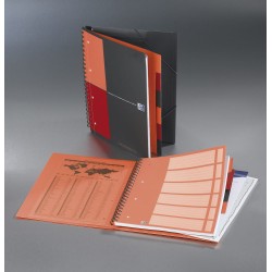 Kołonotatnik A4 80 Kartek, Kratka / Tagi, International Organiserbook, Oxford, 100102777