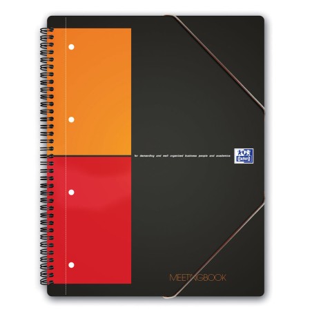 Kołonotatnik A4 80 Kartek, Kratka / Tagi, International Meetingbook, Oxford, 100100362