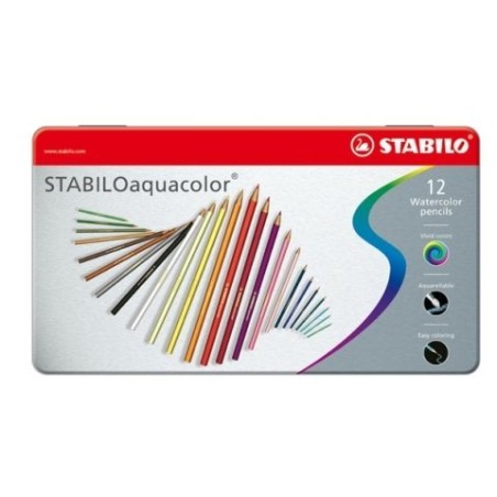 Kredki Aquacolor Metalowe Etui 12 Szt  1612-5
