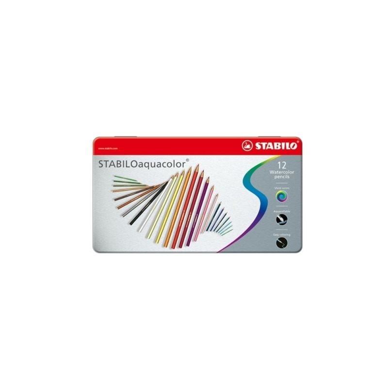 Kredki Aquacolor Metalowe Etui 12 Szt  1612-5
