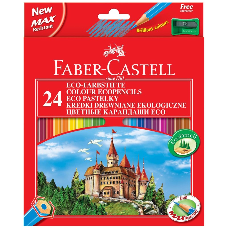 Kredki Zamek 24Kolory Fc111224/120124 Op.kartonowe Faber-Castell
