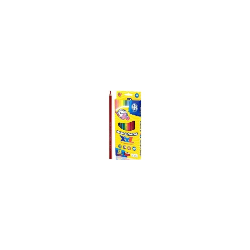 Kredki Ołówkowe Hexagonalne Astra 12 Kolorów Lid 4Mm, 312120002