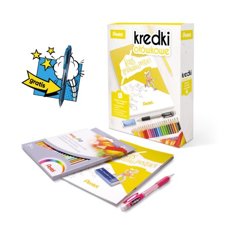 Zestaw Z Kursem Rysowania Postaci  Zestaw-Cb8-24-Kurs Pentel