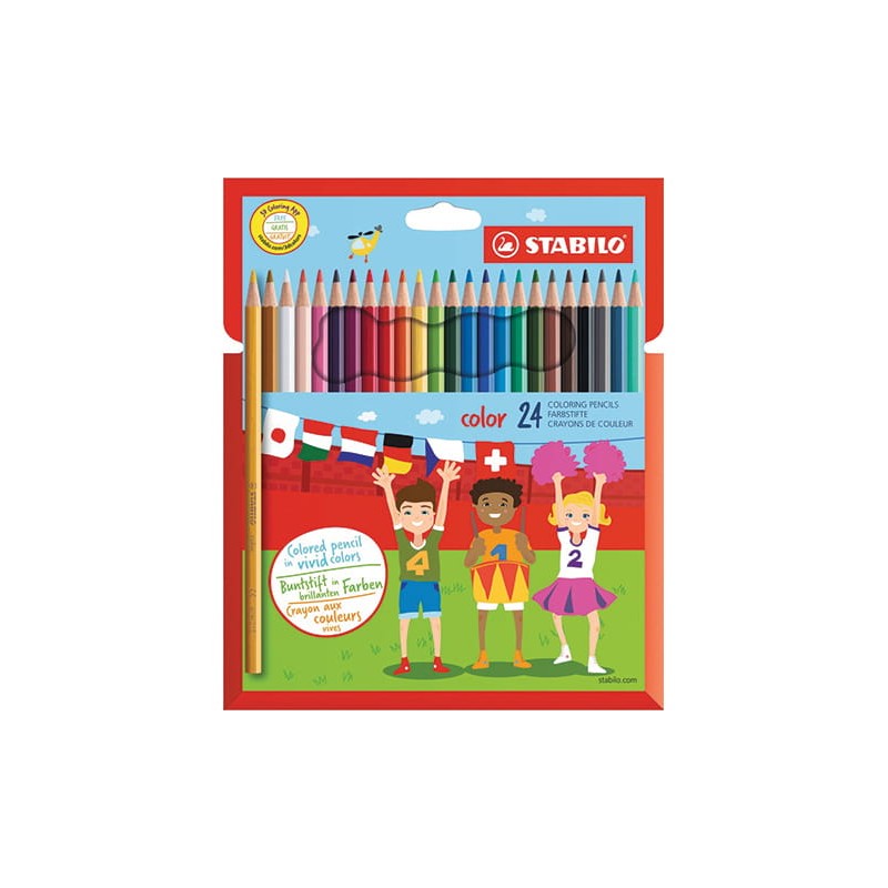 Kredki Color Kpl 24 Szt. Pud. Z Zawieszką 1924/77-11 Stabilo (X)