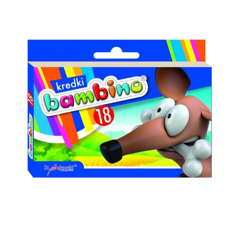 Kredki Świecowe Bambino 18 Kol.