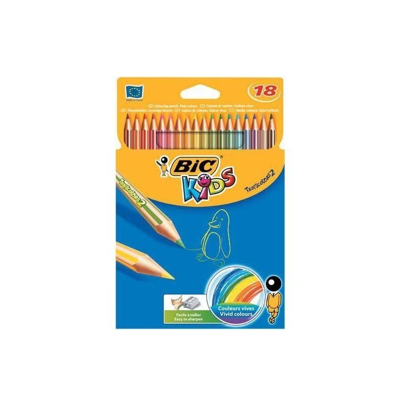 Kredki Ołówkowe Bic Kids Tropicolors 18Kol., 9375172