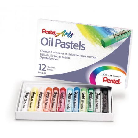 Pastele Olejne 12 Kolorów  Phn-12 Pentel