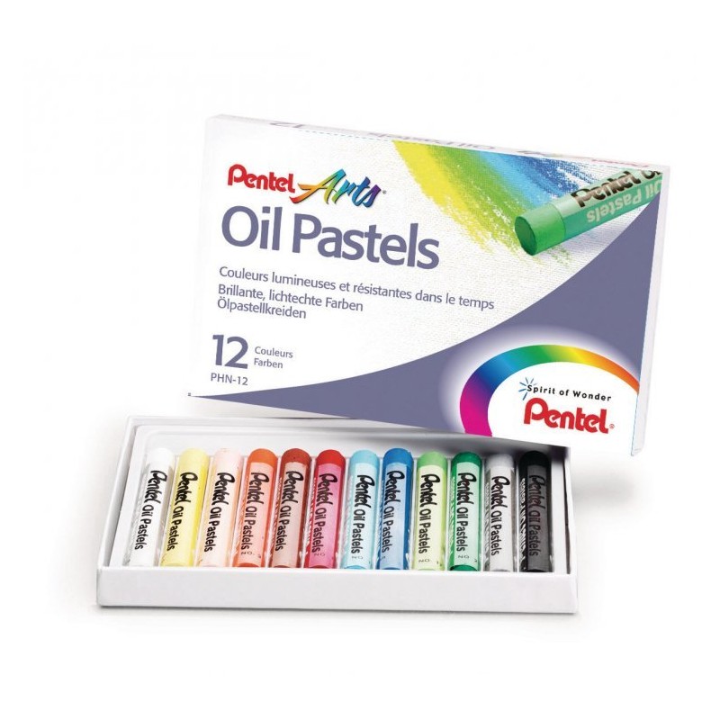 Pastele Olejne 12 Kolorów  Phn-12 Pentel