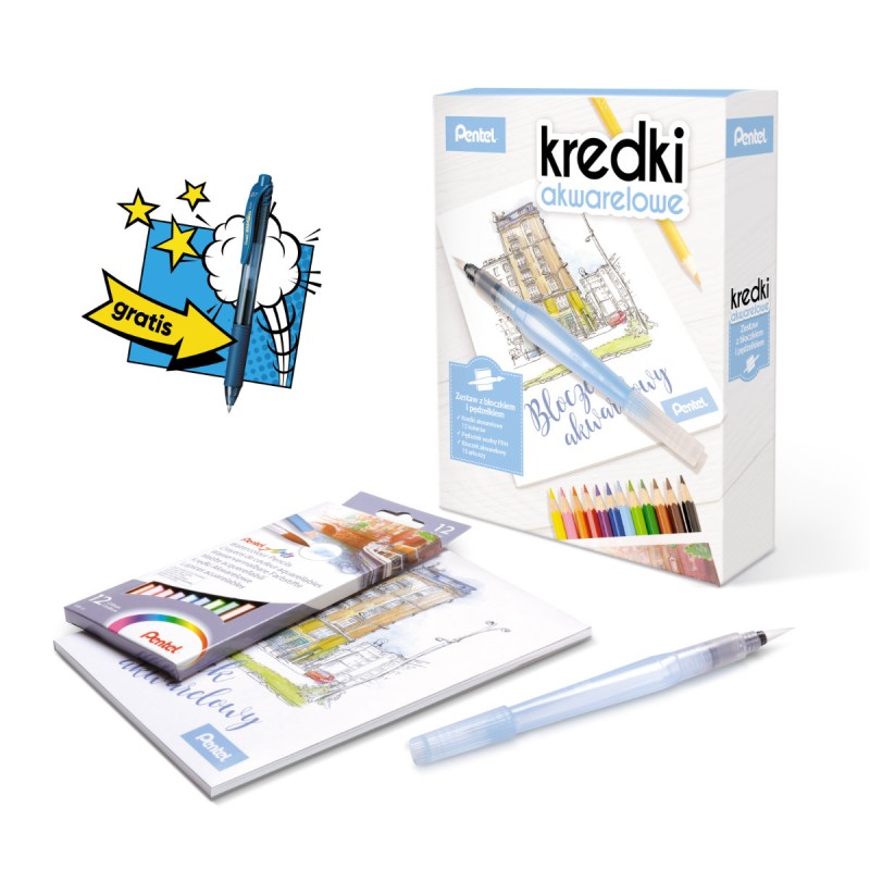 Zestaw Akwarelowy  Zestaw Cb9-12-Frh-B Pentel .