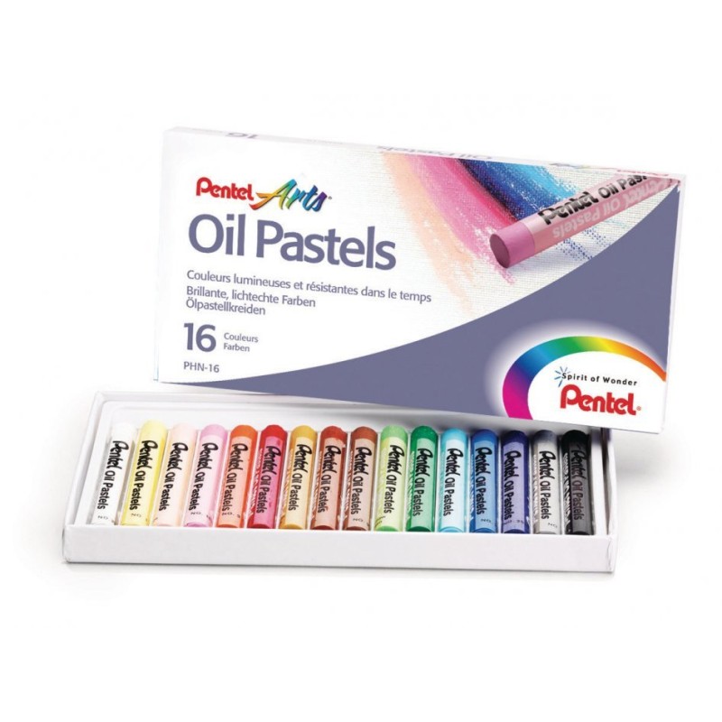 Pastele Olejne 16 Kolorów  Phn-16 Pentel