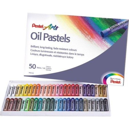 Pastele Olejne 50 Kolorów  Phn-50 Pentel