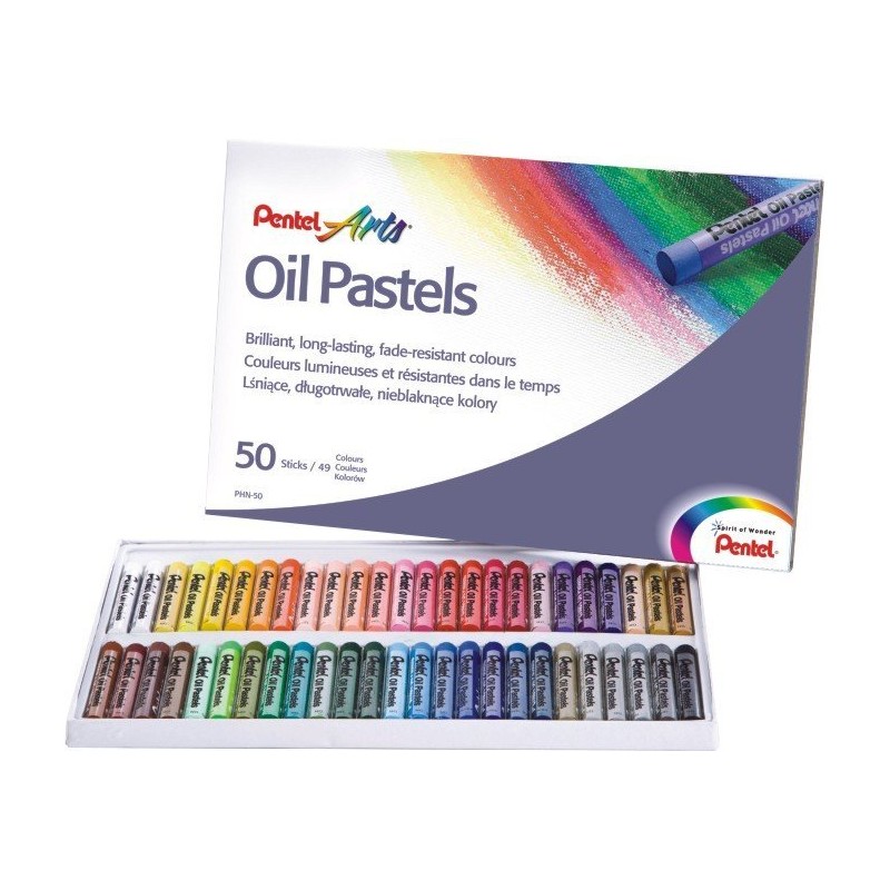 Pastele Olejne 50 Kolorów  Phn-50 Pentel