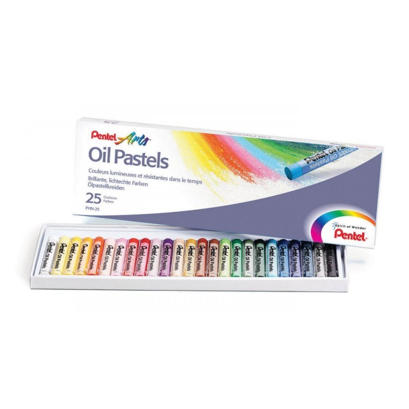 Pastele Olejne 25 Kolorów  Phn-25 Pentel