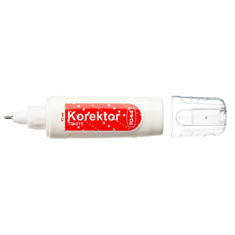 Korektor W Płynie, Końcówka Metalowa, 17Ml Biały To-015 Toma