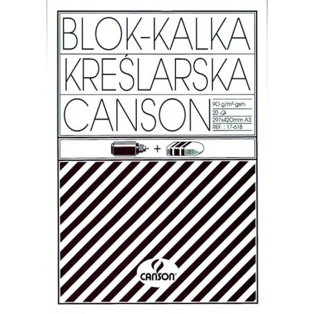 Kalka Kreślarska A3 90/95 Blok 20Ark 17618 Canson 200005323