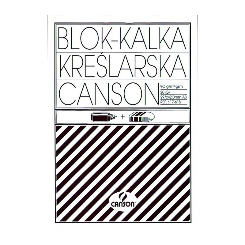 Kalka Kreślarska A3 90/95 Blok 20Ark 17618 Canson 200005323