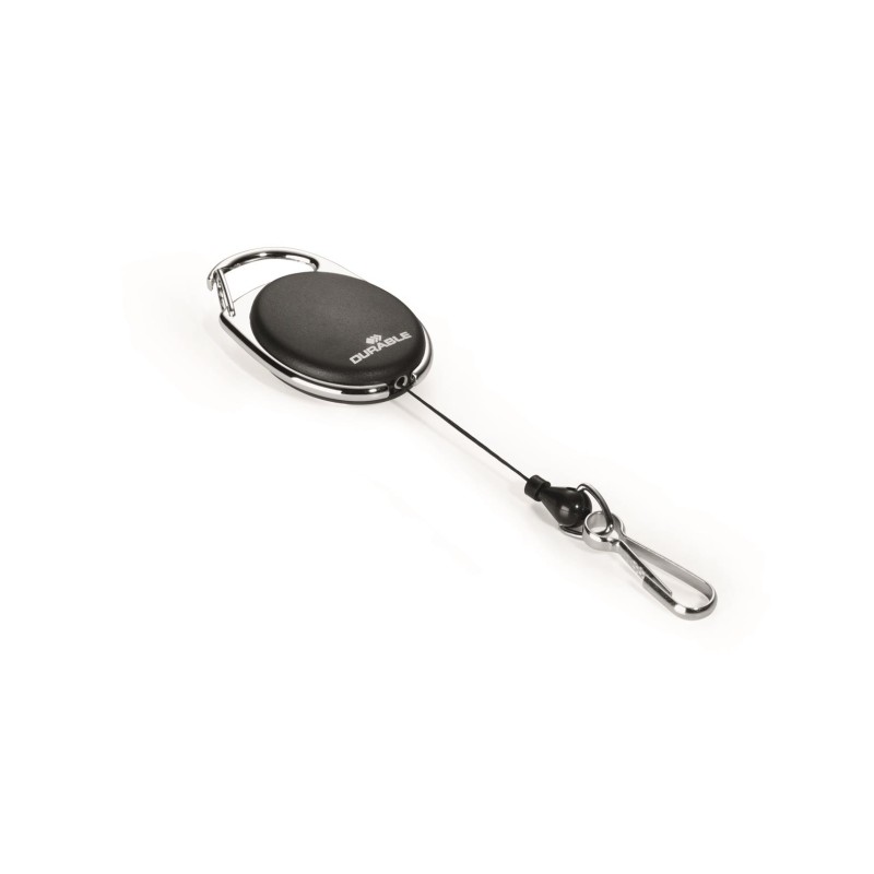 Mechanizm Ściągający Jojo Style 832701 Z Karabińczykiem Metalowy Czarny Durable